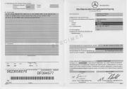 Certificate of conformity for Mercedes