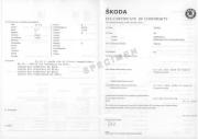  Skoda certificate of conformity